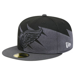 Detroit Red Wings New Era Spikes 59FIFTY Fitted Hat - Black - NHL 203170280