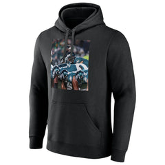 Philadelphia Eagles Push On Pullover Hoodie Black