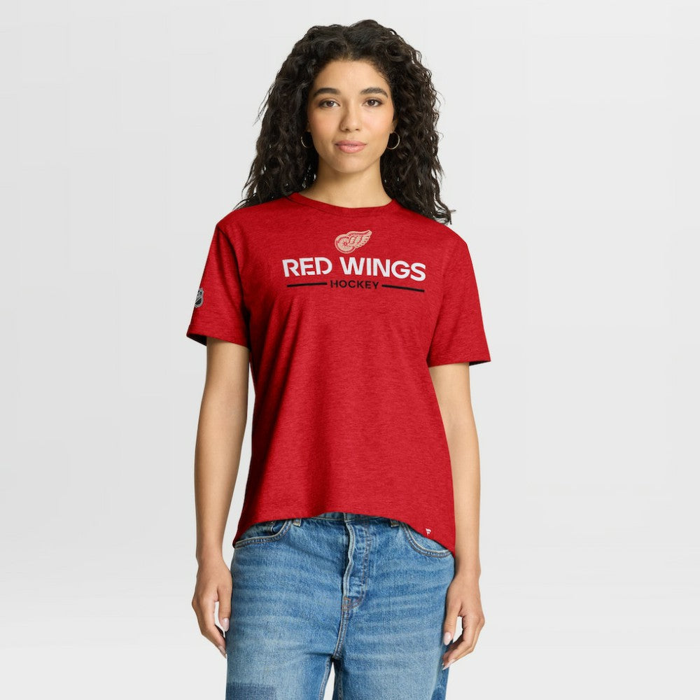 Detroit Red Wings Fanatics Women's Centennial T-Shirt - Red - NHL 203171197