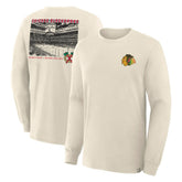 Chicago Blackhawks Fanatics Centennial Legacy Long Sleeve T-Shirt - Beige - NHL 203171263