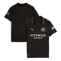 Manchester City Youth 2025/26 Away Replica Jersey Black - Puma Discount