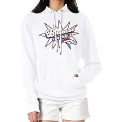 Denver Broncos Starter Women's Drive-In Sign Pullover Hoodie White