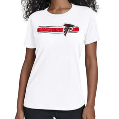 Atlanta Falcons Starter Women's Team Stripe T-Shirt White
