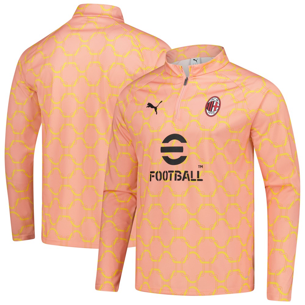 AC Milan 2025/26 Pre-Match dryCell Quarter-Zip Top Light Orange - Puma cheap