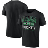 Dallas Stars Retro Stripe T-Shirt - Black - NHL 203175576
