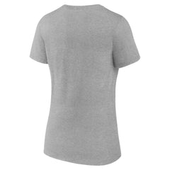 Dallas Stars Women's Retro Script V-Neck T-Shirt - Gray - NHL 203175580