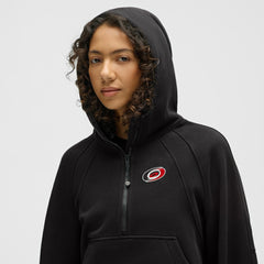 Carolina Hurricanes lululemon Women's Scuba Oversized Half-Zip Hoodie - Black - NHL 203175749