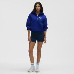 Vancouver Canucks lululemon Women's Scuba Oversized Half-Zip Hoodie - Larkspur - NHL 203175769