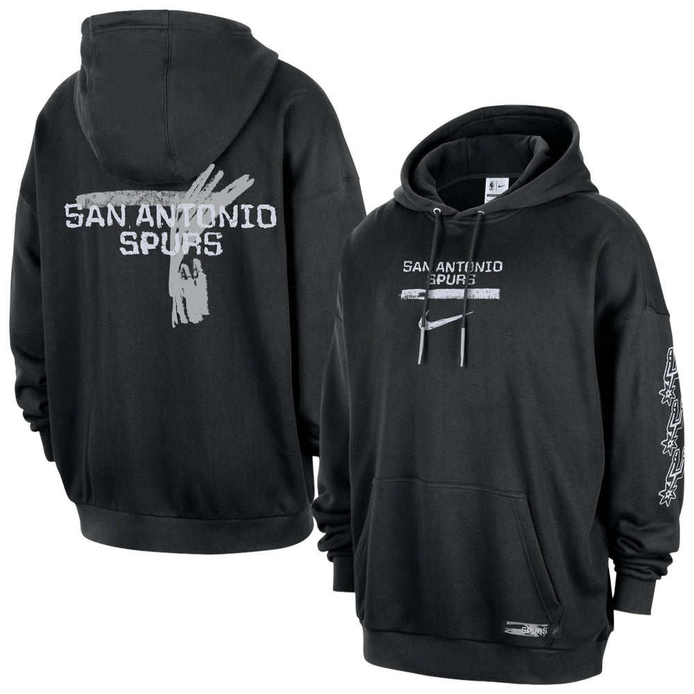 San Antonio Spurs Courtside Club Premium Hoodie Black | Nike outlet