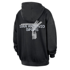San Antonio Spurs Courtside Club Premium Hoodie Black | Nike outlet