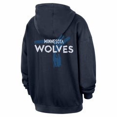 Minnesota Timberwolves Courtside Club Premium Hoodie Navy | Nike online