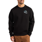 Los Angeles Rams Cutter & Buck Helmet Roam Recycled Raglan Pullover Sweatshirt Gray