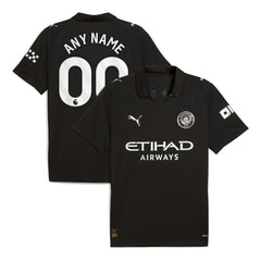 Manchester City 2025/26 Away Replica Custom Jersey Black - Puma sale