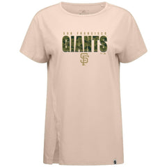 San Francisco Giants Levelwear Women's Influx Protect W T-Shirt - Khaki - MLB Sale