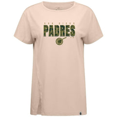 San Diego Padres Levelwear Women's Influx Protect W T-Shirt - Khaki - MLB Discount