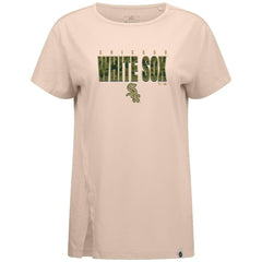 Chicago White Sox Levelwear Women's Influx Protect W T-Shirt - Khaki - MLB Sale