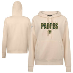 San Diego Padres Levelwear Women's Adorn Protect W Pullover Hoodie - Khaki - MLB Discount