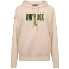 Chicago White Sox Levelwear Women's Adorn Protect W Pullover Hoodie - Khaki - MLB Lifestyle
