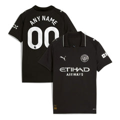 Manchester City Youth 2025/26 Away Replica Custom Jersey Black - Puma for sale