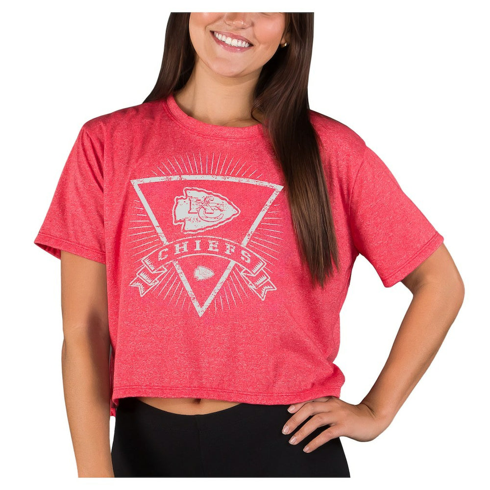 Kansas City Chiefs Concepts Sport Women's Quest Knit Crop Top Red
