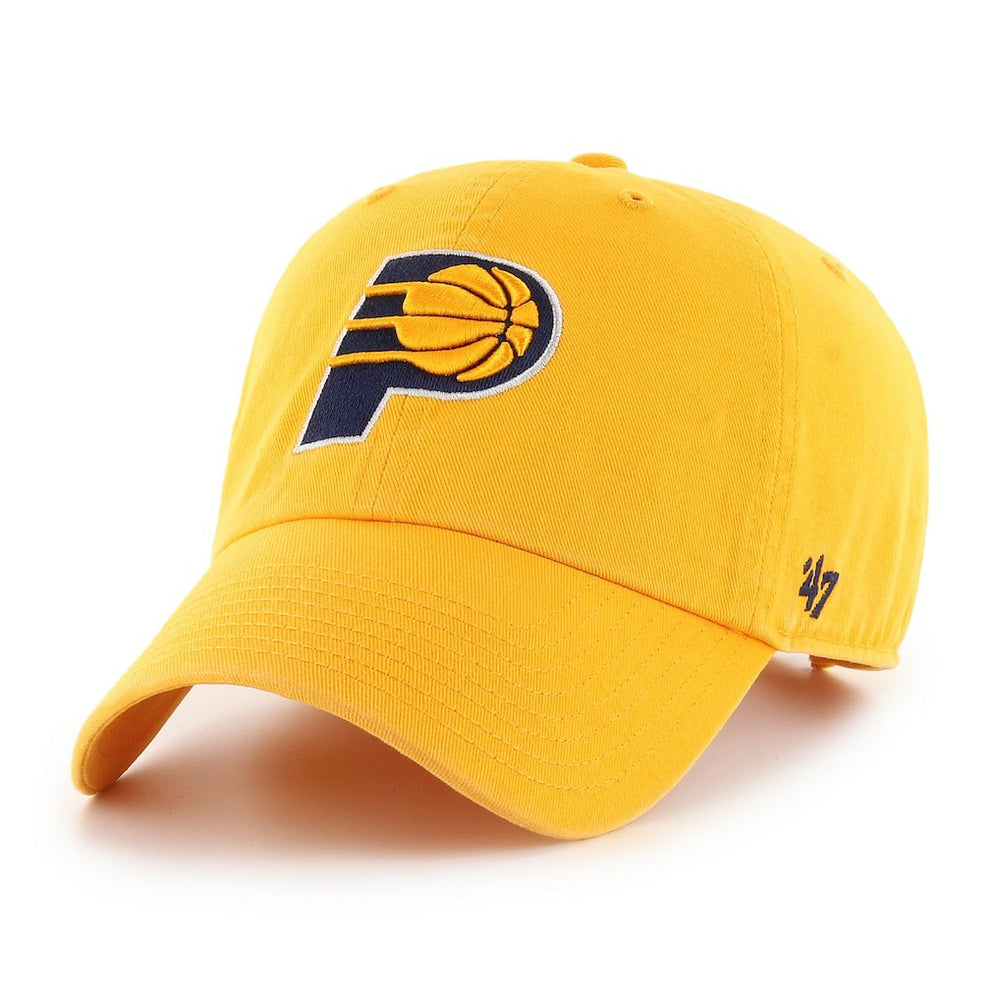 Indiana Pacers '47 Core Logo Clean Up Adjustable Hat Gold | 47 brand discount