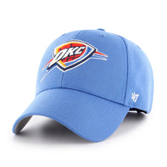 Oklahoma City Thunder '47 Core Logo MVP Adjustable Hat Blue | 47 brand outlet