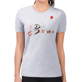 Cleveland Browns G-III 4Her by Carl Banks Women's Super-Slim Fit Lightweight Shadow Logo T-Shirt Gray