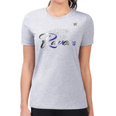 Baltimore Ravens G-III 4Her by Carl Banks Women's Super-Slim Fit Lightweight Shadow Logo T-Shirt Gray