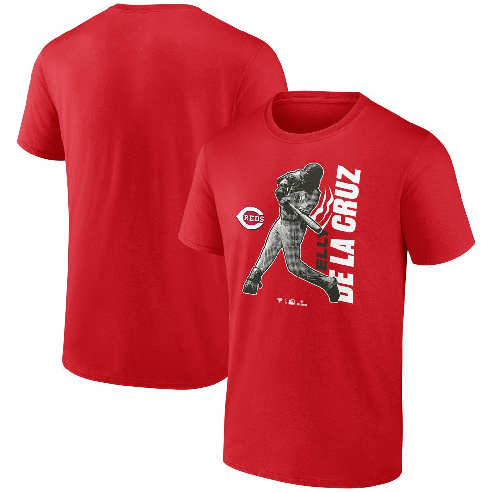 Elly De La Cruz Cincinnati Reds Player Graphic T-Shirt - Red - MLB Lifestyle