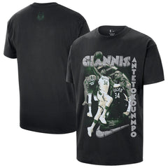 Giannis Antetokounmpo Milwaukee Bucks Unisex Athlete T-Shirt Black | Nike