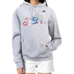 Buffalo Bills G-III 4Her by Carl Banks Women's Shadow Logo Fleece Pullover Hoodie Gray