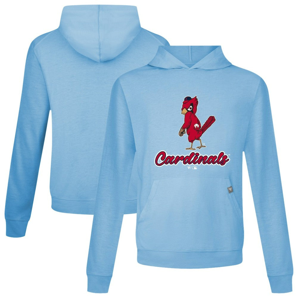 St. Louis Cardinals Levelwear Seeing Red Relay Pullover Hoodie - Light Blue - MLB Lifestyle