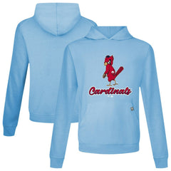 St. Louis Cardinals Levelwear Seeing Red Relay Pullover Hoodie - Light Blue - MLB Lifestyle