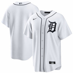 Detroit Tigers Nike Home Replica Jersey - White - Nike Lifestyle