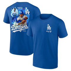 Mookie Betts Los Angeles Dodgers Anime Graphic T-Shirt - Royal - MLB on Sale