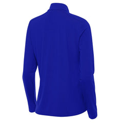 Seattle Seahawks Antigua Women's 50th Season Intent Quarter-Zip Pullover Royal