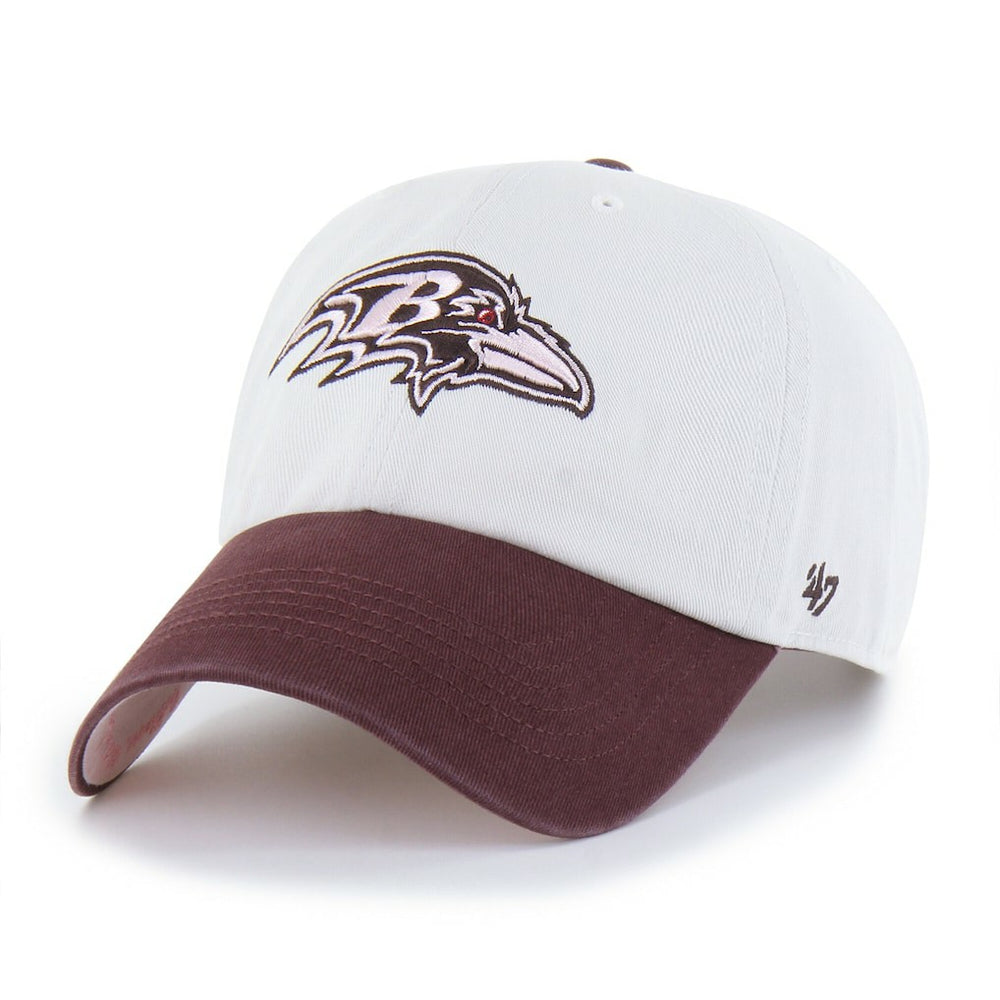 47 brand Baltimore Ravens '47 Unisex Love Letter Clean Up Adjustable Hat Stone/Burgundy