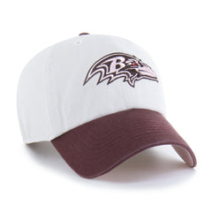47 brand Baltimore Ravens '47 Unisex Love Letter Clean Up Adjustable Hat Stone/Burgundy