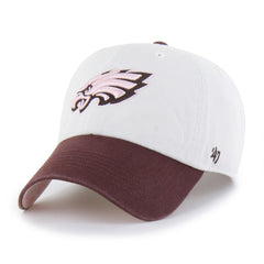 47 brand Philadelphia Eagles '47 Unisex Love Letter Clean Up Adjustable Hat Stone/Burgundy