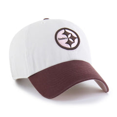 47 brand Pittsburgh Steelers '47 Unisex Love Letter Clean Up Adjustable Hat Stone/Burgundy
