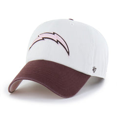 47 brand Los Angeles Chargers '47 Unisex Love Letter Clean Up Adjustable Hat Stone/Burgundy