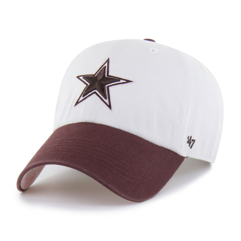 47 brand Dallas Cowboys '47 Unisex Love Letter Clean Up Adjustable Hat Stone/Burgundy
