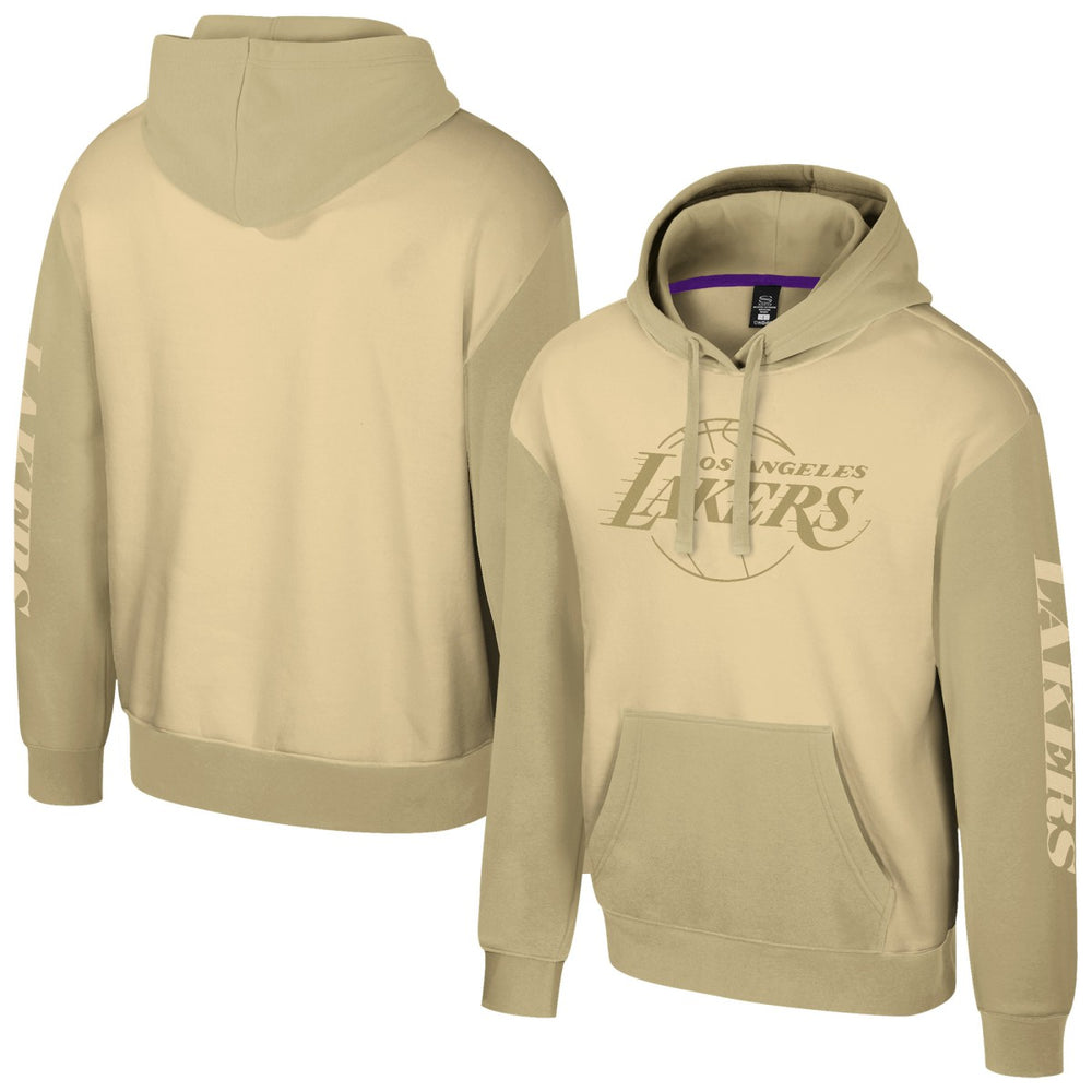 Los Angeles Lakers Stadium Essentials Unisex Rafters Burst Hoodie Khaki