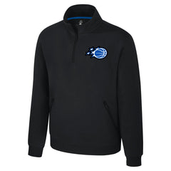 Orlando Magic Stadium Essentials Unisex Varsity Trainer Quarter-Zip Pullover Black