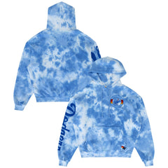 Los Angeles Dodgers Aviator Nation x MLB Unisex Tie-Dye Tri-Blend Hoodie - Light Blue - MLB on Sale