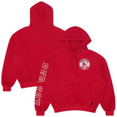 Boston Red Sox Aviator Nation x MLB Unisex Tri-Blend Pullover Hoodie - Red - MLB on Sale