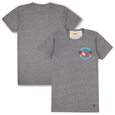 Texas Rangers Aviator Nation x MLB Unisex Tri-Blend T-Shirt - Heather Gray - MLB Lifestyle