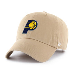 Indiana Pacers '47 Primary Logo Clean Up Adjustable Hat Khaki | 47 brand US