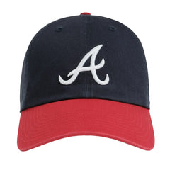 Atlanta Braves Madhappy x MLB Unisex Dad Adjustable Hat - Navy/Red - MLB on Sale