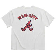 Atlanta Braves Madhappy x MLB Unisex Heavyweight T-Shirt - Heather Gray - MLB Sale